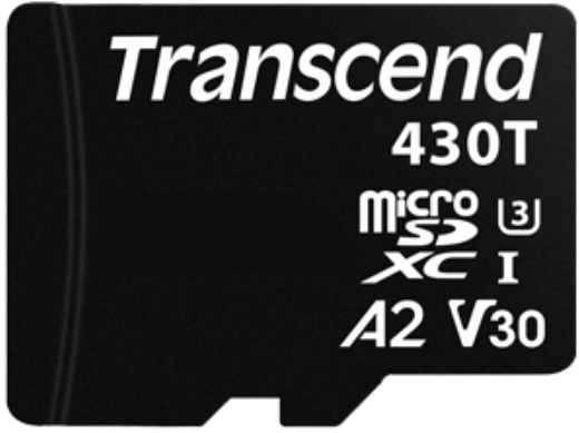 

Промышленная карта памяти microSDXC 128GB Transcend TS128GUSD430T 430T, Class 10/UHS-I, U3, A2, 100/70MB/s, без адаптера, TS128GUSD430T