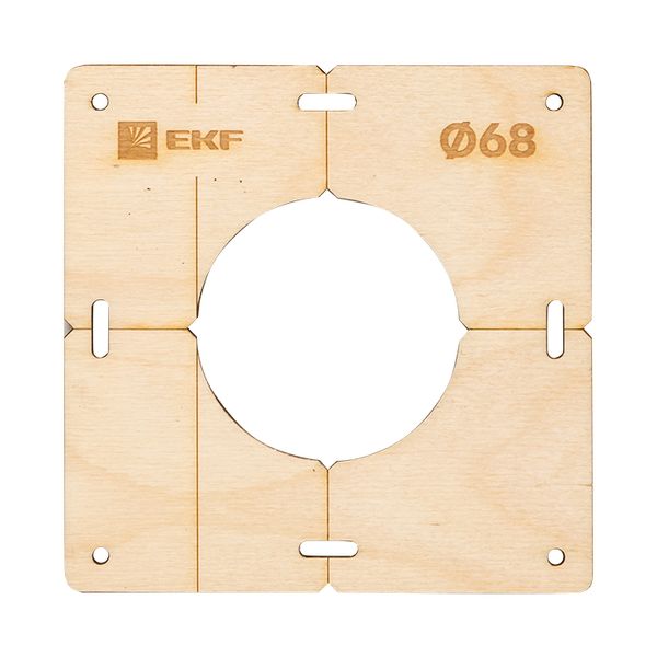 

Шаблон для подрозетников EKF sh-d68-1 c 1 отв. диам. 68 мм Expert, sh-d68-1