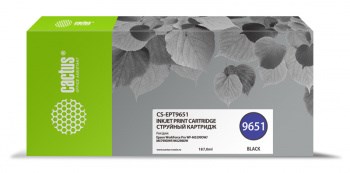 Картридж Cactus CS-EPT9651 черный (187мл) для Epson WorkForce Pro WF-M5299DW/M5799DWF сканер epson workforce ds 80w