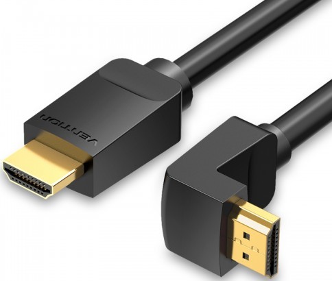 

Кабель интерфейсный Vention AAQBH HDMI High speed v2.0 with Ethernet 19M/19M угол 270 - 2м, AAQBH