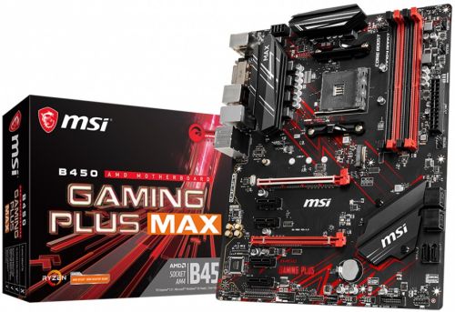 Материнская плата ATX MSI B450 GAMING PLUS MAX Socket AM4, AMD B450, 4xDDR4 2666-3466 МГц, 7.1CH Rea