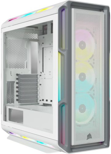 Корпус ATX Corsair iCUE 5000T RGB CC-9011231-WW белый, без БП, боковая панель из закаленного стекла, 4*USB 3.0, USB 3.1 Type-C, audio