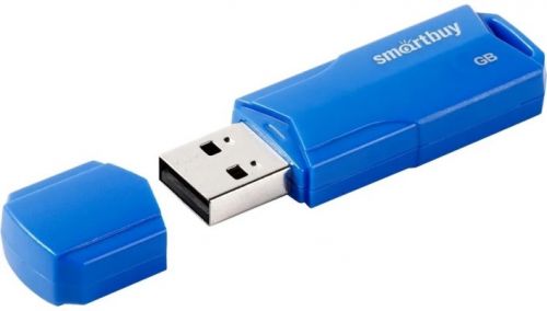 Накопитель USB 2.0 8GB SmartBuy SB8GBCLU-BU Clue series, синий