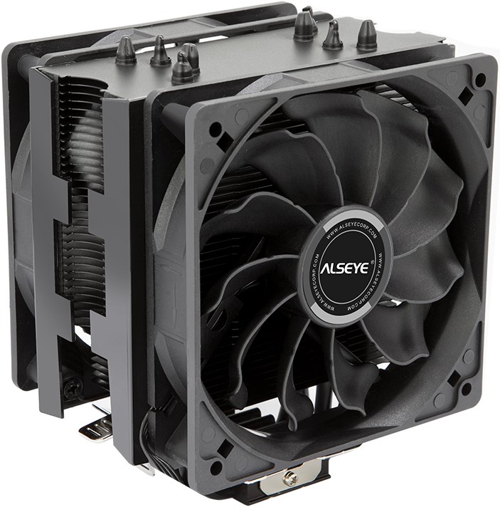 

Кулер ALSEYE S120D-B LG1200/775/115x/2011/FM1/FM2/AM2/AM2+/AM3/AM3+/AM4 (2*120mm fan, 1700rpm, 66CFM, 33.8dBA, 4-pin PWM) RTL, S120D-B