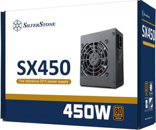 Блок питания SFX SilverStone SX450-B 450W, 80 PLUS Bronze, Active PFC, 80mm fan, RTL SST-SX450-B - фото 4