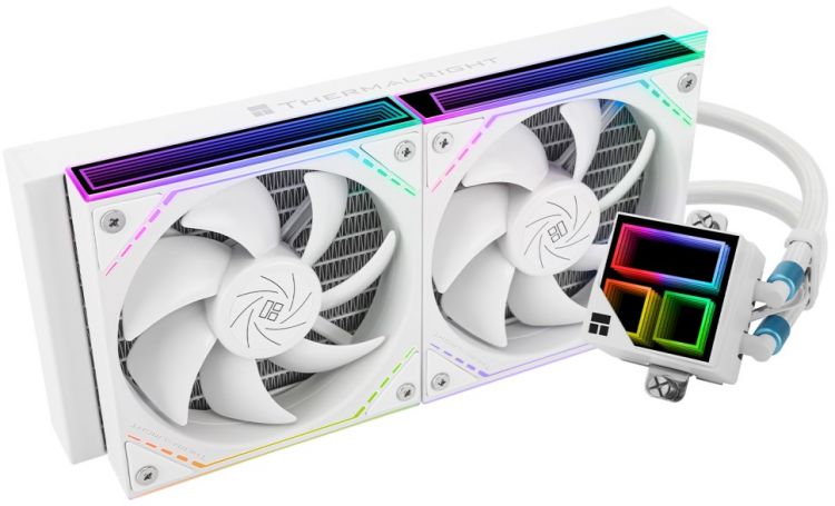 

Система охлаждения жидкостная Thermalright Frozen Infinity 240 White LGA115x/1200/1700/1851/AM4/AM5 (2*120mm, 2000rpm, 68.9CFM, 28dBa, 4-pin PWM), Frozen Infinity 240 White