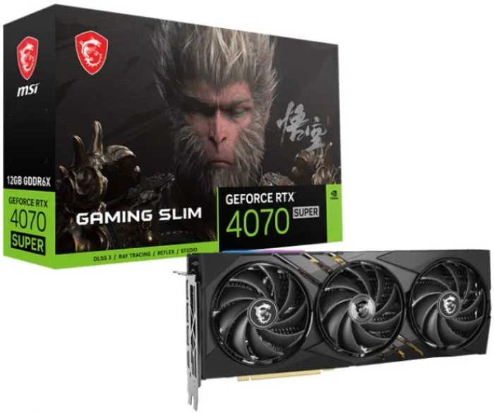 фото MSI GeForce RTX 4070 SUPER GAMING SLIM WUKONG EDITION