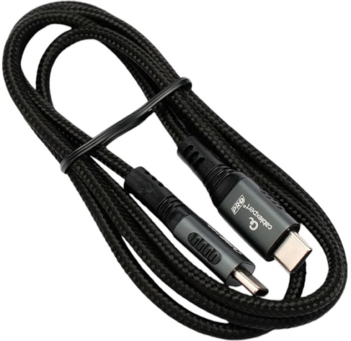 

Кабель USB 2.0 Cablexpert ССP-USB2.0-240W-1M Type-C/Type-C, 5А, 240Вт, PD3.1/QC4.0, медь, оплетка, 1м, черный, ССP-USB2.0-240W-1M