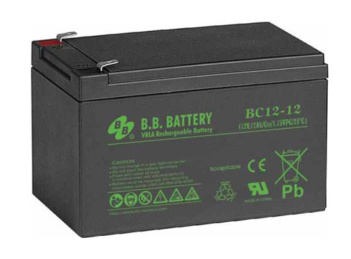 Батарея BB BC 12-12 12В/12Ач аккумулятор стартерный wbr 12в 12ач smt 12 12