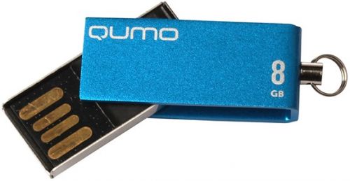 Накопитель USB 2.0 8GB Qumo QM8GUD-FLD-Blue