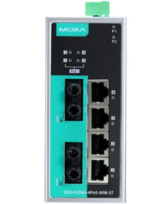 MOXA EDS-P206A-4PoE-MM-ST