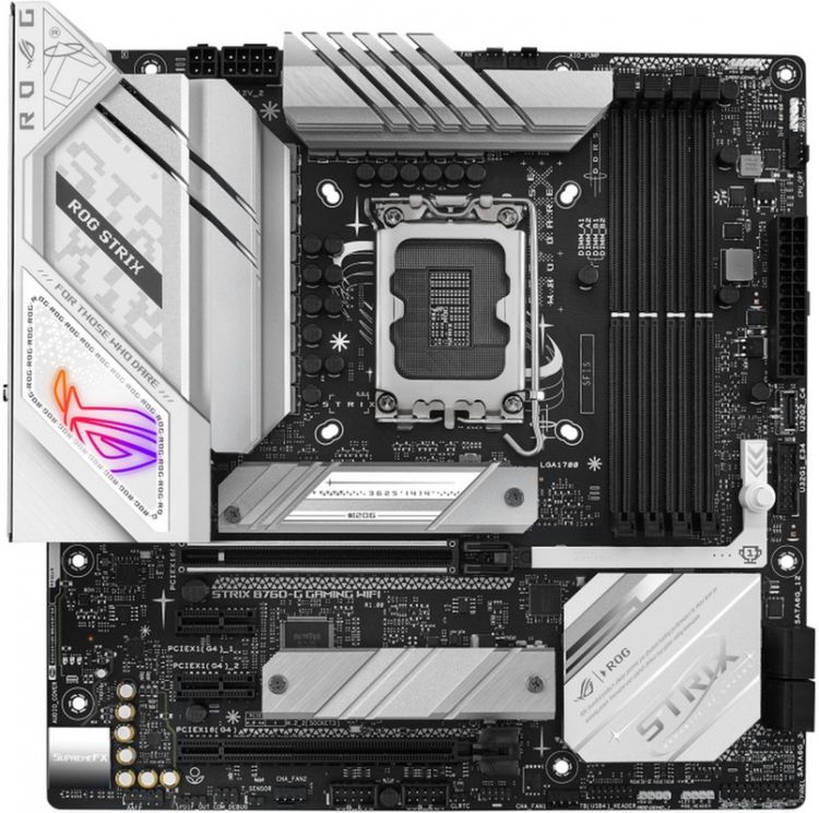 

Материнская плата mATX ASUS ROG STRIX B760-G GAMING WIFI 90MB1EQ0-M0EAY0 (LGA1700, B760, 4*DDR5 (7800), 4*SATA 6G RAID, 2*M.2, 4*PCIE, 2.5Glan, WiFi,, ROG STRIX B760-G GAMING WIFI