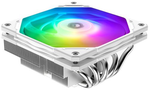 Кулер ID-Cooling IS-55 ARGB WHITE LGA1700/1200/115x/AM5/AM4 (120mm fan, 500-2000rpm, 54.6CFM, 31.2dB