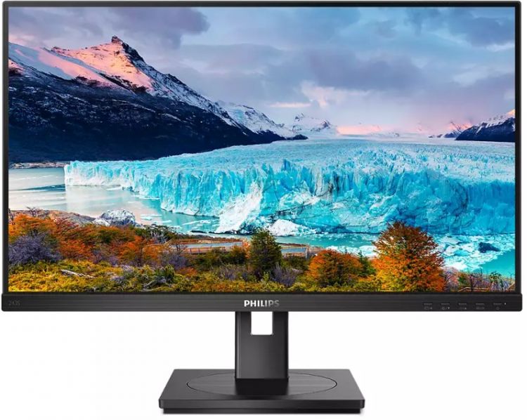 

Монитор 23.8'' Philips 243S1 (00/01) 1920x1080 75Гц 16:9 4ms HDMI DP USB-C 4*USB3.2 RJ45 50M:1 1000:1 178/178 250cd HAS Pivot Tilt Swivel Speakers Bla, 243S1