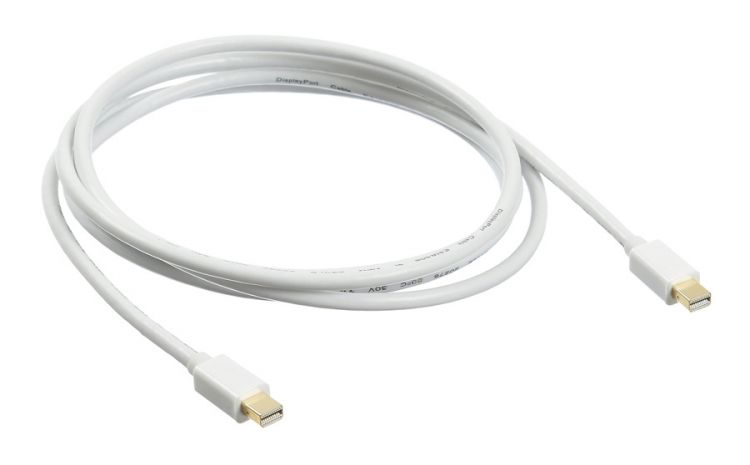 

Кабель интерфейсный mini DisplayPort-mini DisplayPort Buro BHP MDPP-2 1.2v, 2м. позолоченные контакты белый, BHP MDPP-2