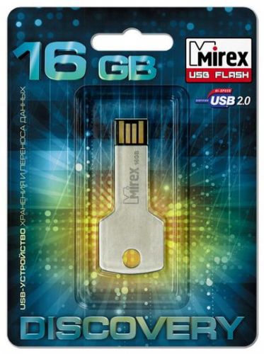 

Накопитель USB 2.0 16GB Mirex CORNER KEY, CORNER KEY