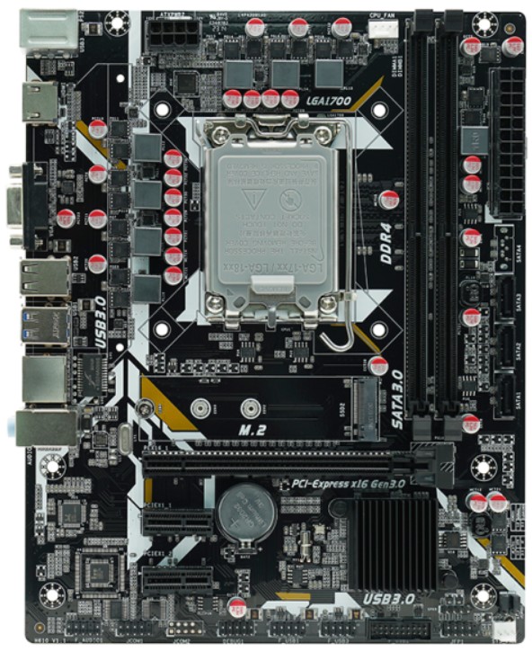 

Материнская плата mATX Afox IH610D4-MA5-V2 (LGA1700, H610, 2*DDR4 (3200), PCIe, M.2, 3*SATA 6G, 2*USB 3.1, 2*USB 2.0, HDMI), IH610D4-MA5-V2