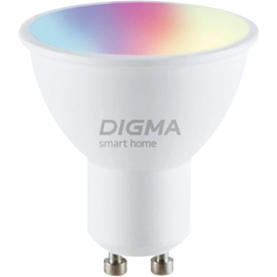 Лампа Digma DiLight L1 DLL1GU10 умная 5Вт 400lm Wi-Fi