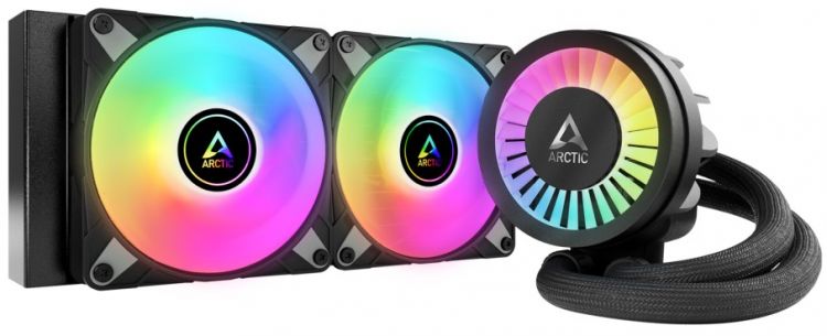 Система охлаждения жидкостная ARCTIC Cooling Liquid Freezer III-240 A-RGB Black ACFRE00142A LGA1700/AM4/AM5 (2*120mm fan, 200-2000rpm, 48.82CFM, 4-pin