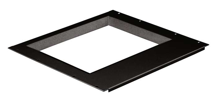Рамка Hyperline TDP-15-RAL9004 для монитора 15-дюймового монитора (размер окна 285х215 мм), для крепления в 19 стойку, цвет черный (RAL 9004)