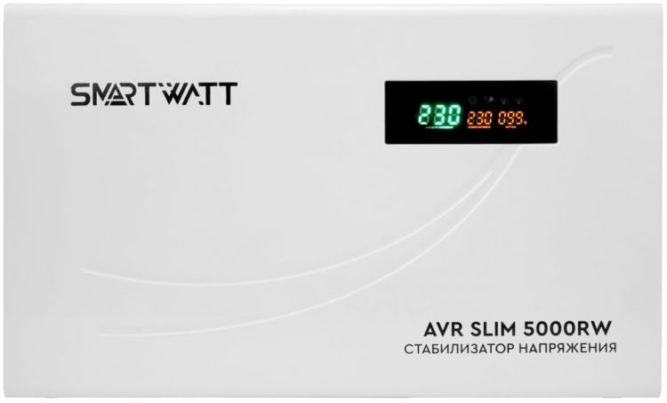 

Стабилизатор напряжения SmartWatt AVR SLIM 5000RW настенный, AVR SLIM 5000RW