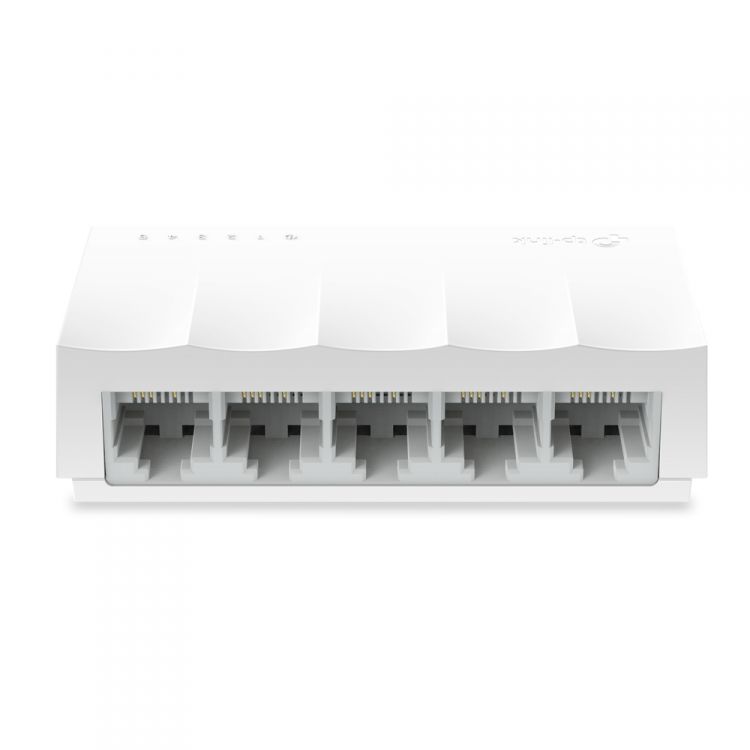 Коммутатор TP-LINK LS1005 5 портов RJ45 10/100 Мбит/с, пластиковый корпус, настольный/монтируемый на стену, plug and play