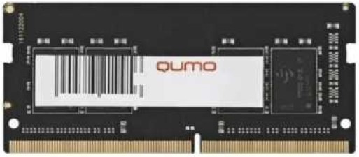 Модуль памяти SODIMM DDR4 4GB Qumo QUM4S-4G2666C19 PC4-21300 2666MHz CL19 1.2V OEM/RTL - фото 1