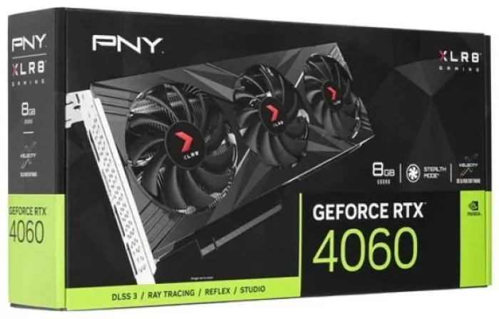 фото PNY GeForce RTX 4060 XLR8 Gaming VERTO EPIC-X RGB Triple Fan