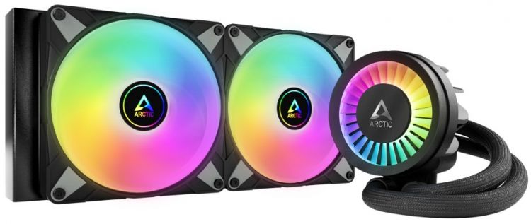 Система охлаждения жидкостная ARCTIC Cooling Liquid Freezer III-280 A-RGB Black ACFRE00143A LGA1700/AM4/AM5 (2*140mm fan, 200-1900 rpm, 69.90CFM, 4-Pi