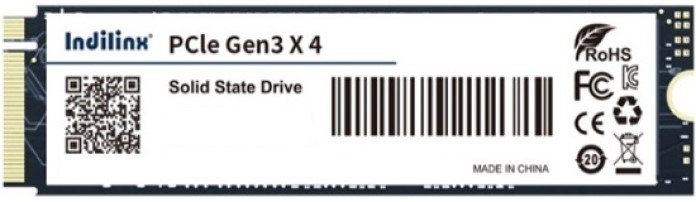 Накопитель SSD M.2 2280 Indilinx IND-4XN80S001TX 1TB PCIe 3.0 x4 NVMe TLC 2300/1600MB/s TBW 800