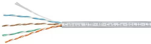Cabeus UTP-4P-Cat.5e-SOLID-LSZH-GY