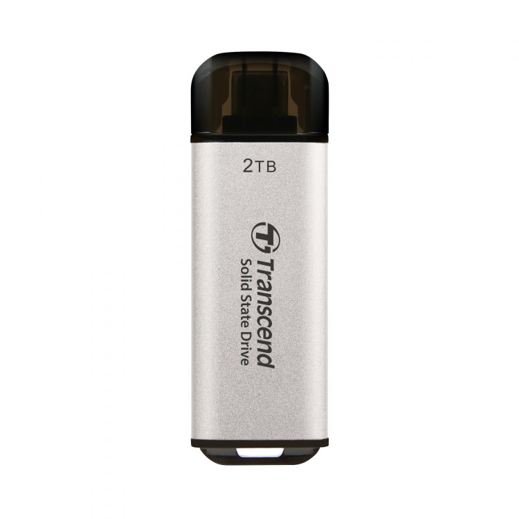 

Внешний SSD USB 3.2 Gen 2 Type-C Transcend TS2TESD300S ESD300S 2TB 1050/950 MB/s серебряный, TS2TESD300S