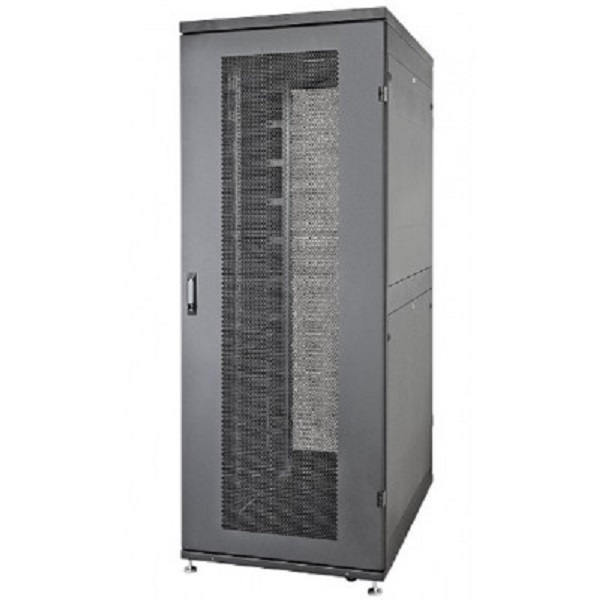 Шкаф напольный 19, 42U Eurolan 60F-42-6C-94BL Rackcenter 600*1200, без боковых стенок шкаф напольный 19 42u eurolan 60f 42 7a 94bl rackcenter d9000 750 × 1000 передняя дверь перфорированная одностворчатая задняя дверь перфорированная