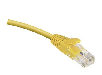 Кабель патч-корд U/UTP 6 кат. 2м Cabeus PC-UTP-RJ45-Cat.6-2m-YL-LSZH 2xRJ45/8p8c, неэкранированный, желтый, LSZH, 2м