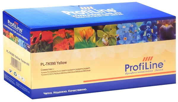 

Тонер ProfiLine PL_TK-590Y_Y_WC для Kyocera FS-C2026/FS-C2026MFP/FS-C2026MFPPlus/FS-C2126/FS-C2126MFP с бункером отработанного тонера yellow 5000 копи, PL_TK-590Y_Y_WC