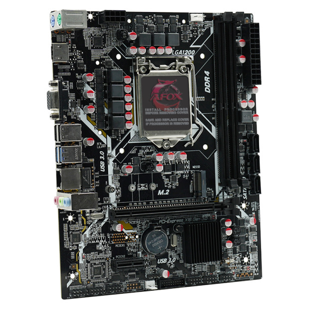 

Материнская плата mATX Afox IH510D4-MA6-V2 (LGA1200, H510, 2*DDR4 (3200), PCIe, M.2, 3*SATA 6G, HDMI, VGA, 2*USB 2.0, 2*USB 3.0), IH510D4-MA6-V2