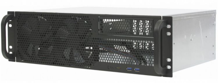 Корпус серверный 3U Procase RU330-B-0 черный, без БП, ATX 12"x9.6"