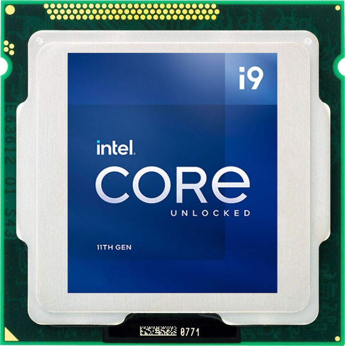 Процессор Intel Core i9-11900KF CM8070804400164 Rocket Lake 8C/16T 3.5-5.3GHz (LGA1200, L3 16MB, 14nm, 125W) процессор intel xeon platinum 8354h cd8070604481002 cooper lake 18c 36t 3 1 4 3ghz lga4189 l3 24 75mb 14nm 205w tdp