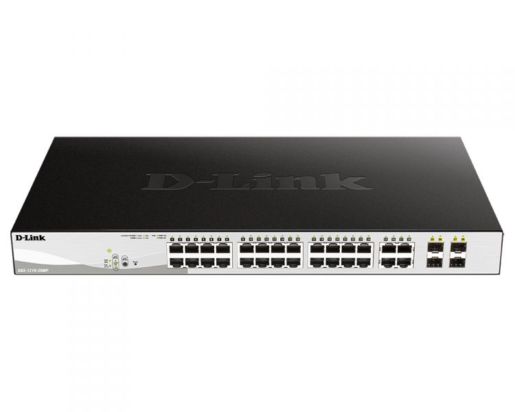 

Коммутатор управляемый D-link DGS-1210-28MP/FL 24x10/100/1000Base-T PoE (370 Вт), 4xCombo 100/1000Base-T/SFP, L2, 19”, DGS-1210-28MP/FL