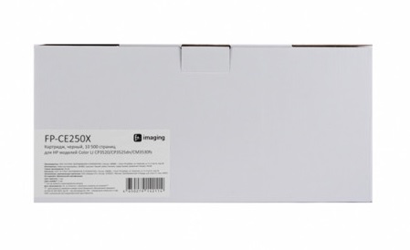 

Картридж Fplus FP-CE250X черный, 10 500 страниц, для HP моделей Color LJ CP3520/CP3525dn/CM3530fs, FP-CE250X