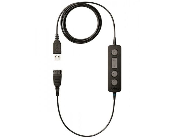 

Адаптер Jabra LINK 260 260-09 адаптер QD на USB, Plug/Play соединение для подключения проводных QD-гарнитур к софтфону, управление вызовом на шнуре, LINK 260