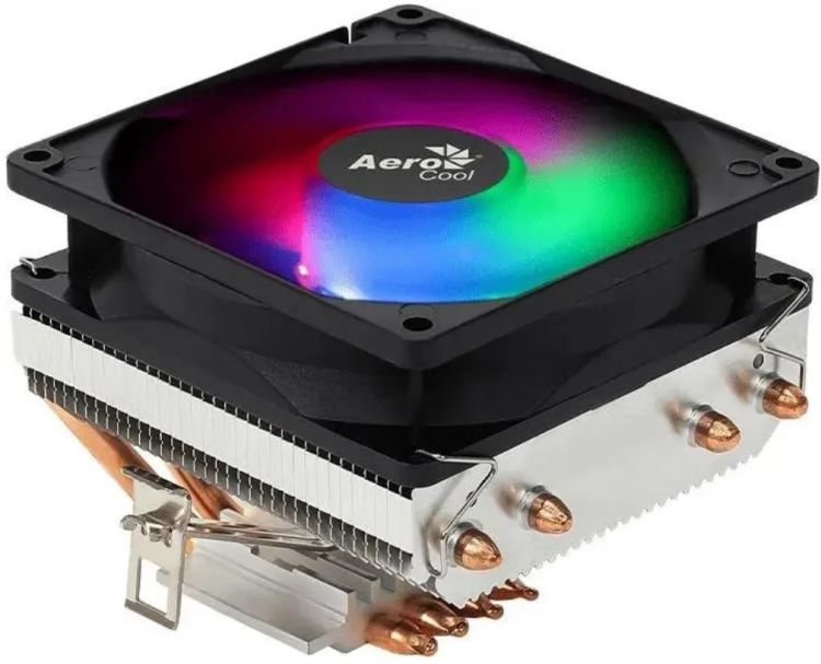 

Кулер AeroCool Air Frost 4 4710562750201 LGA2066/115X/1366/775/FM1/FM2/AM4/AM2+/AM2 (Al+Cu, 90mm fan, 1800rpm, 26.7dBA, 45.56CFM, 3-pin), Air Frost 4