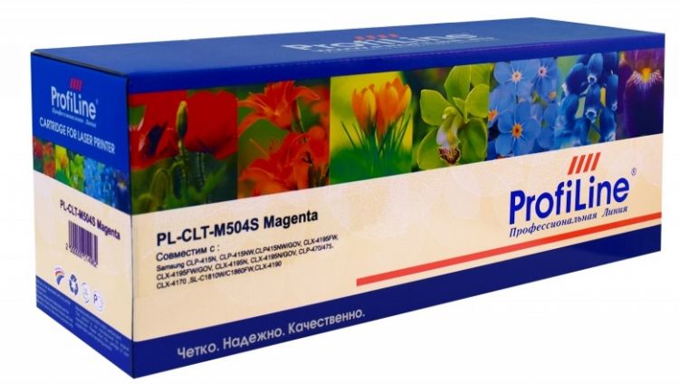 

Картридж ProfiLine PL-CLT-M504S для принтеров Samsung CLX-4195FN/4195FW/CLP-415N/415NW/Xpress C1810/C1860 Magenta 1800 копий ProfiLine, PL-CLT-M504S