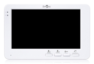 

Видеодомофон Smartec ST-MS107-WT 7", 4-х проводная линия связи, поддержка 2-х панелей вызова, встроенный блок питания, ST-MS107-WT