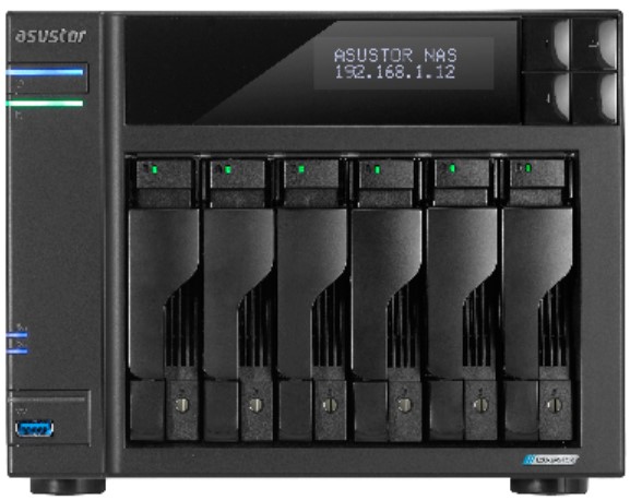 

Сетевой накопитель данных ASUSTOR 90IX01N1-BW3S60 AS6706T 6-Bay NAS/Media player/Intel Celeron N5105 2.0GHz up to 2.9GHz, 8GB SO-DIMM DDR4, noHDD(HDD,, 90IX01N1-BW3S60