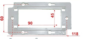 

Суппорт Lanmaster LAN-PF45x90, LAN-PF45x90