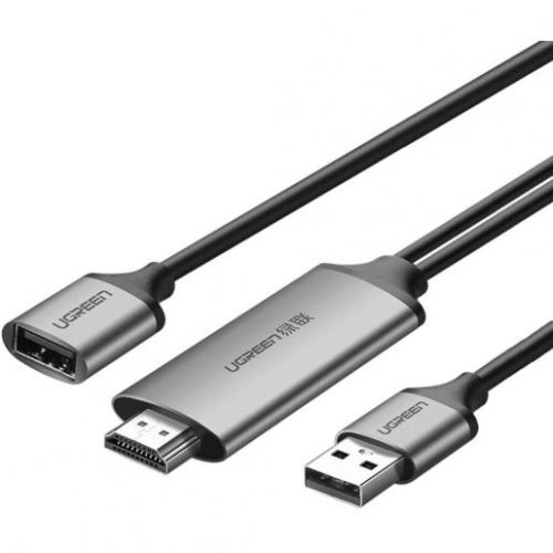 Адаптер UGREEN CM151 50291_ USB/HDMI/Digital AV, 1.5м, серый