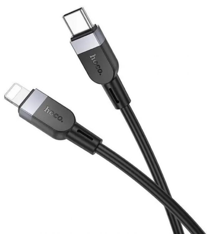 

Кабель Hoco X109 IP 36346(L=3M) USB Type-C (m)-Lightning (m) 1м черный, X109