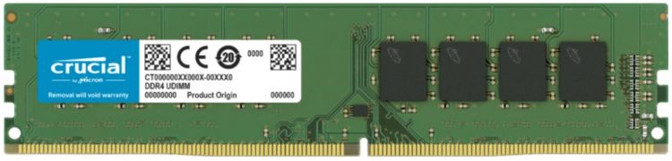 Модуль памяти DDR4 16GB Crucial CB16GU3200 PC4-25600 3200MHz CL19 1,2V - фото 1