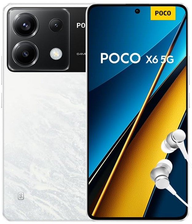 Смартфон Xiaomi POCO X6 5G 12/256GB MZB0G2CRU (53121) White